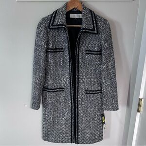 Tahari Arthur S. Levine Tweed Blazer Trench Coat